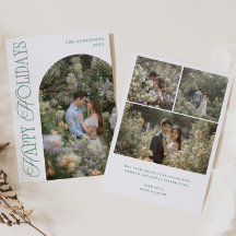 Happy Holidays Vertical Typography Christmas