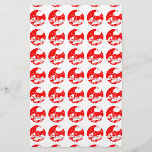 Happy Holidays Vintage Santa Claus stationery