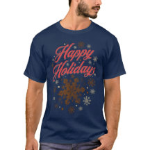 Happy Holidays Vintage Snowflake