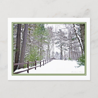 Happy Holidays/Walden Pond: Postcard