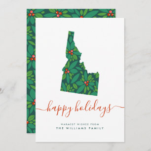 HAPPY HOLIDAYS Warm Wishes From Idaho