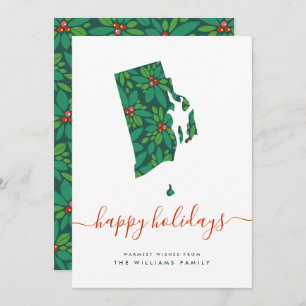HAPPY HOLIDAYS Warm Wishes From Rhode Island