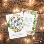 Happy Holidays watercolor floral corporate Holiday Card<br><div class="desc">Happy Holidays watercolor floral corporate Holiday card.</div>
