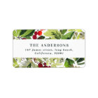 Happy holidays watercolor foliage Christmas