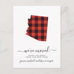 Happy Holidays   We've Moved   Arizona Postcard