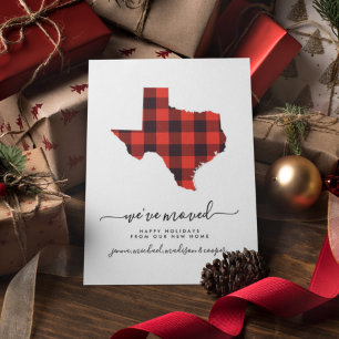 Happy Holidays   We've Moved   Texas Postcard