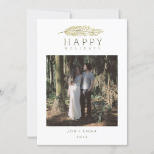 HAPPY HOLIDAYS WINTER BRANCH HOLIDAY CARD