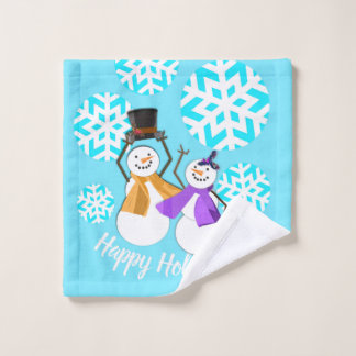 HAPPY HOLIDAYS : Winter Friends Bath Towel Set