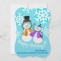 HAPPY HOLIDAYS | Winter Friends | Holiday Card