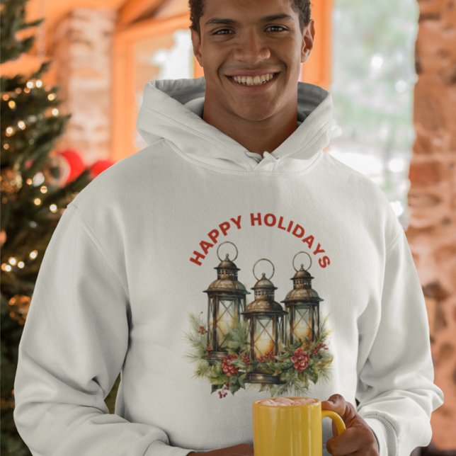 Happy Holidays Winter Lantern  Hoodie (Creator Uploaded)