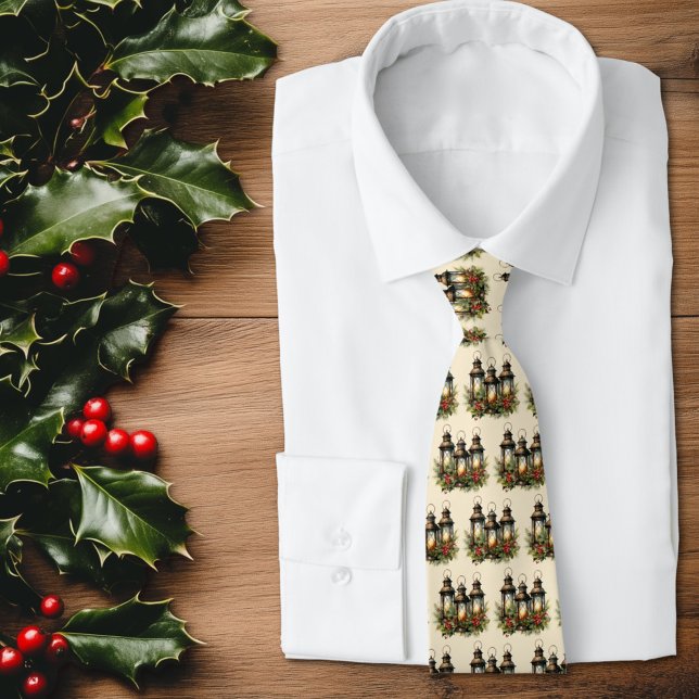 Happy Holidays Winter Lanterns Tie (Creator Uploaded)