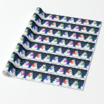 Happy Holidays Winter Snowmen Wrapping Paper<br><div class="desc">Cute original design of little Winter snowmen for the holidays by artist Carolyn McFann of Two Purring Cats Studio printed on quality gift wrap for Christmas,  Hannukah or other occasion!</div>