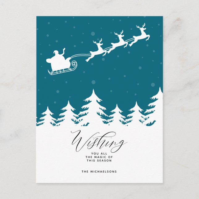 HAPPY HOLIDAYS | Wishing You All The Magic Postcar Postcard (Front)