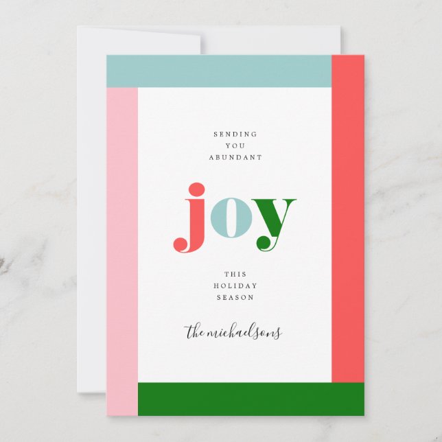 HAPPY HOLIDAYS | Wishing You Joy (Front)