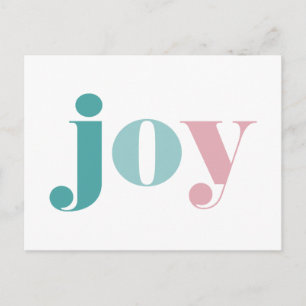 HAPPY HOLIDAYS   Wishing You Joy Postcard