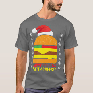 Happy Holidays with Cheese Family Christmas Pajama T-Shirt