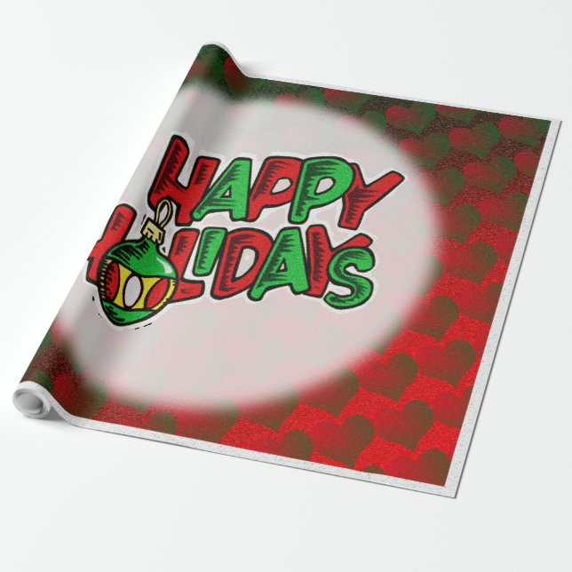 Happy Holidays - Wrapping Paper (Unrolled)