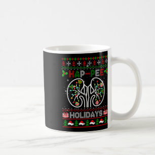 Happy Holidays Xmas Dialysis Nurse Kidney Part Swe Coffee Mug