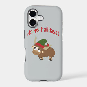 Happy Holidays! Yak Christmas Elf