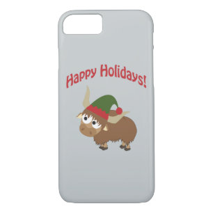 Happy Holidays! Yak Christmas Elf Case-Mate iPhone Case
