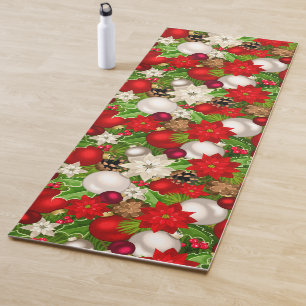 Happy Holidays Yoga Mat