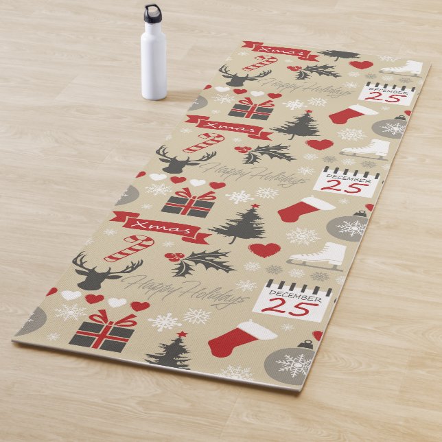 Happy Holidays Yoga Mat (In Situ)