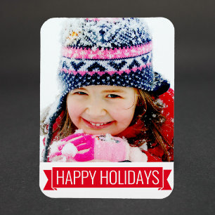 Happy Holidays - your photo Magnet