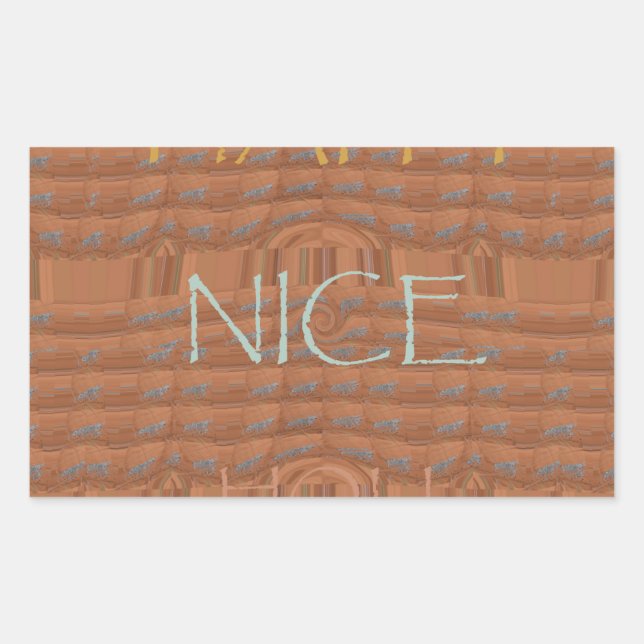 Happy Holidays Zebra Art Print Rectangular Sticker (Front)