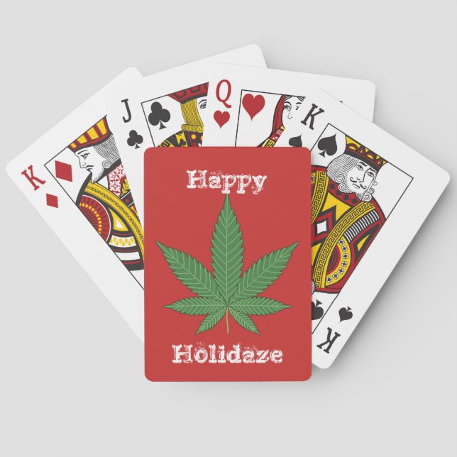 Happy Holidaze Playing Cards (Back)
