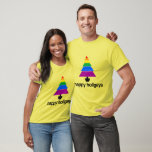 HAPPY HOLIGAYS TREE -.png T-Shirt<br><div class="desc">If life were a T-shirt, it would be totally Gay! Browse over 1, 000 GLBT Humour, Pride, Equality, Slang, & Marriage Designs. The Most Unique Gay, Lesbian Bi, Trans, Queer, and Intersexed Apparel on the web. Everything from GAY to Z @ www.GlbtShirts.com FIND US ON: THE WEB: http://www.GlbtShirts.com FACEBOOK: http://www.facebook.com/glbtshirts...</div>