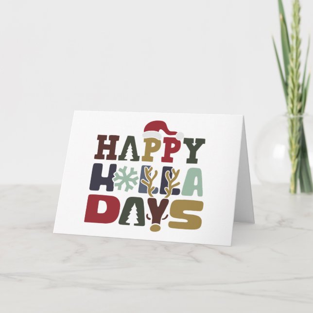 HAPPY HOLLA DAYS CARD (Front)