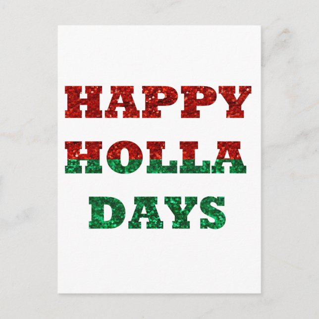 happy holla days postcard (Front)