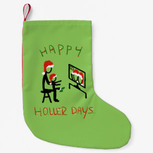 Happy Hollerdays 7 - Zoom meeting. Small Christmas Stocking