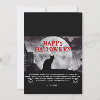 happy holloween  invitation