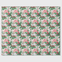 Happy Holly Dayz Christmas Wrapping Paper