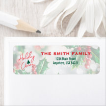Happy Holly Dayz Custom Address Labels