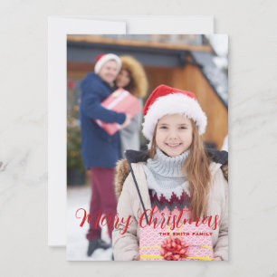 Happy Holly Dayz Elegant Photo Christmas Card