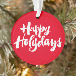 Happy Holydays Holidays Religious Christmas Ornament