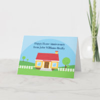 Happy Home Anniversary Custom Realtor
