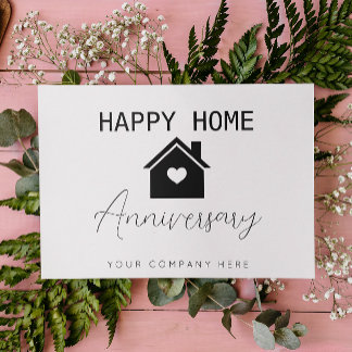 Happy Home Anniversary Realty Card