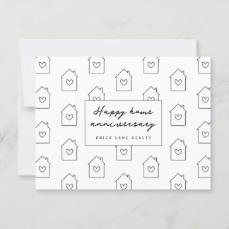 Happy Home Anniversary Realty Postcard