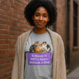 Happy Home / Cat Lover Personalised T-shirt Tri-Blend Shirt