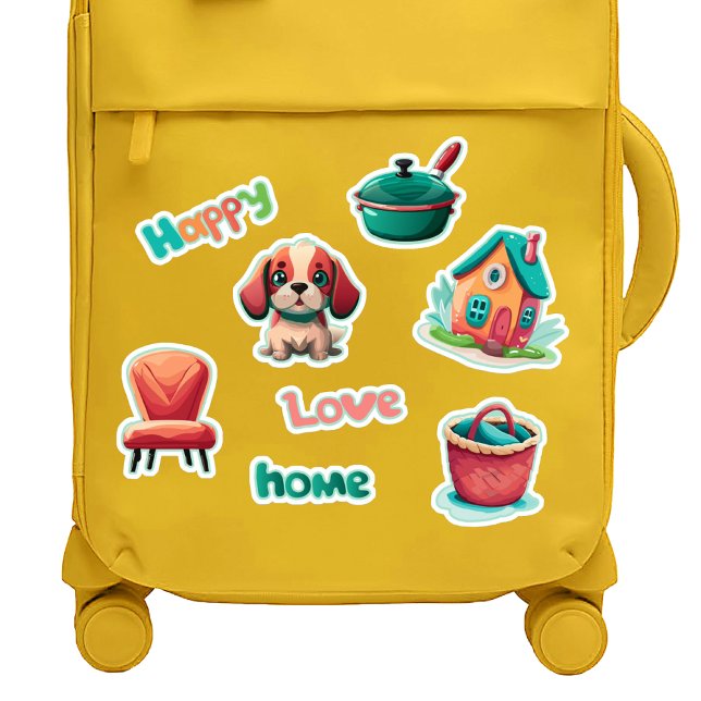 Happy Home Cute Puppy Stickers Set (Creator Uploaded)