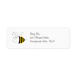 Happy Honeybee address labels