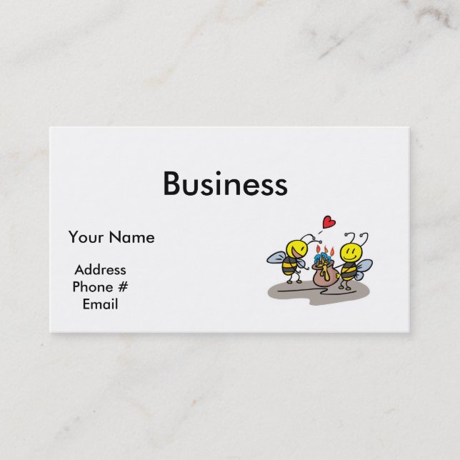 happy honeybees business card (Front)