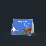 Happy HONK Hannukah card<br><div class="desc">The Goose is back to wreak havoc,  but hopefully your holiday will be</div>