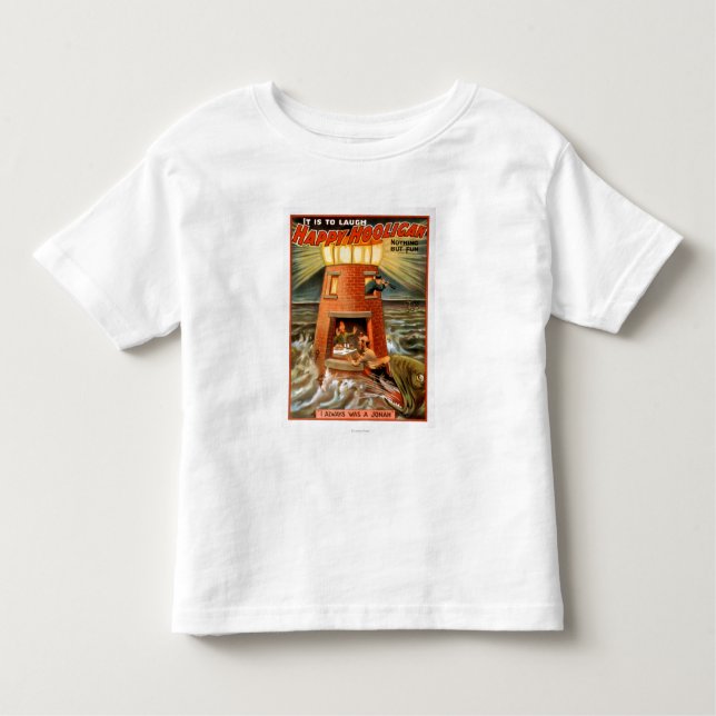 Happy Hooligan Lighthouse and Jonah Play Toddler T-Shirt (Front)