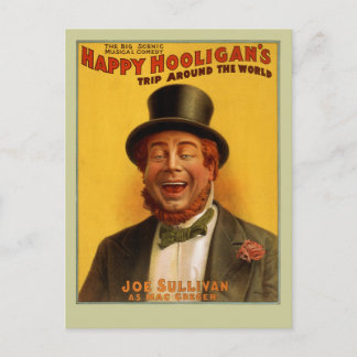 Happy Hooligan's Trip Around the World Postcard