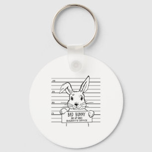 Happy Hoppy Easter Cute Funny Bunny T Shirt  Key Ring