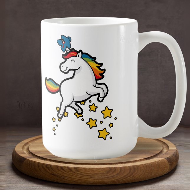 Happy Horror Rainbow Unicorn Meeple Board Game Coffee Mug (Creator Uploaded)